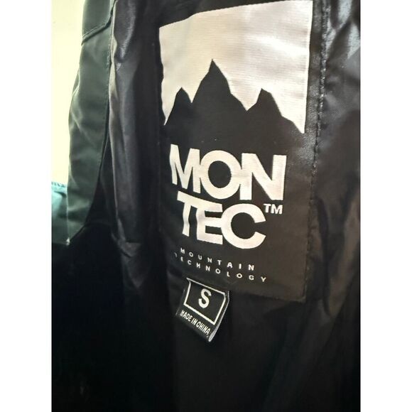 Montec Fawk Ski Snowboarding Pants Bib in Dark Atlantic and Black Men's Sz. S - Picture 10 of 12